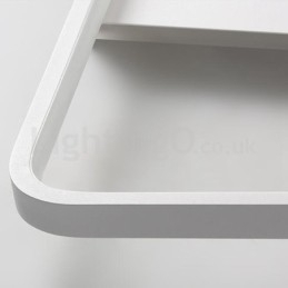 Moderne minimalistische ultradunne 5 cm aluminium rechthoekige plafondlampen