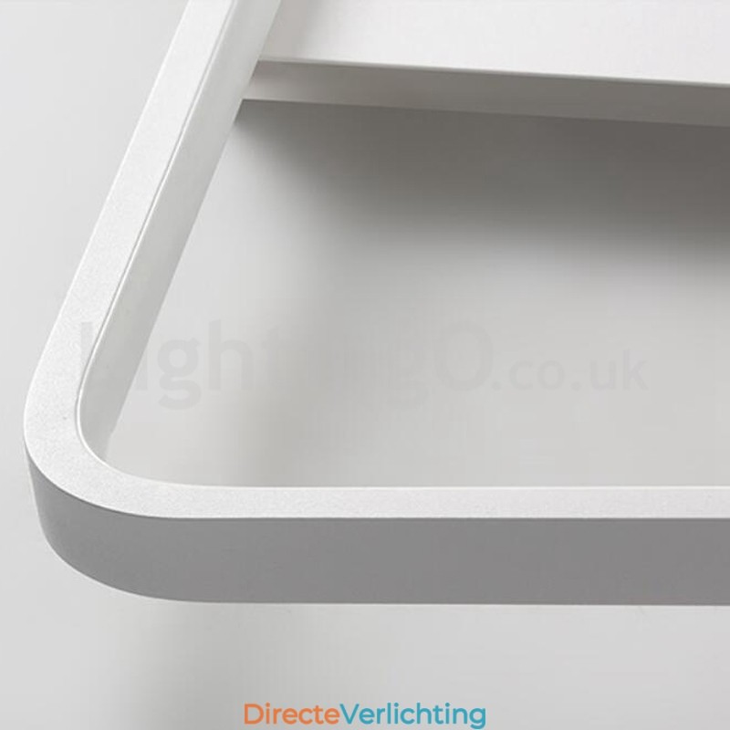 Moderne minimalistische ultradunne 5 cm aluminium rechthoekige plafondlampen