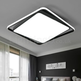 Moderne Exquise Zwart Wit Vierkante Plafondlamp