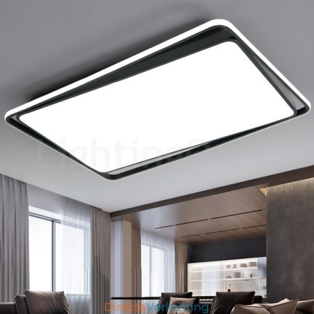 Moderne mode zwart-witte rechthoekige plafondlamp Moderne mode zwart-witte rechthoekige plafondlamp