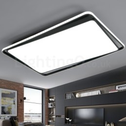Moderne mode zwart-witte rechthoekige plafondlamp