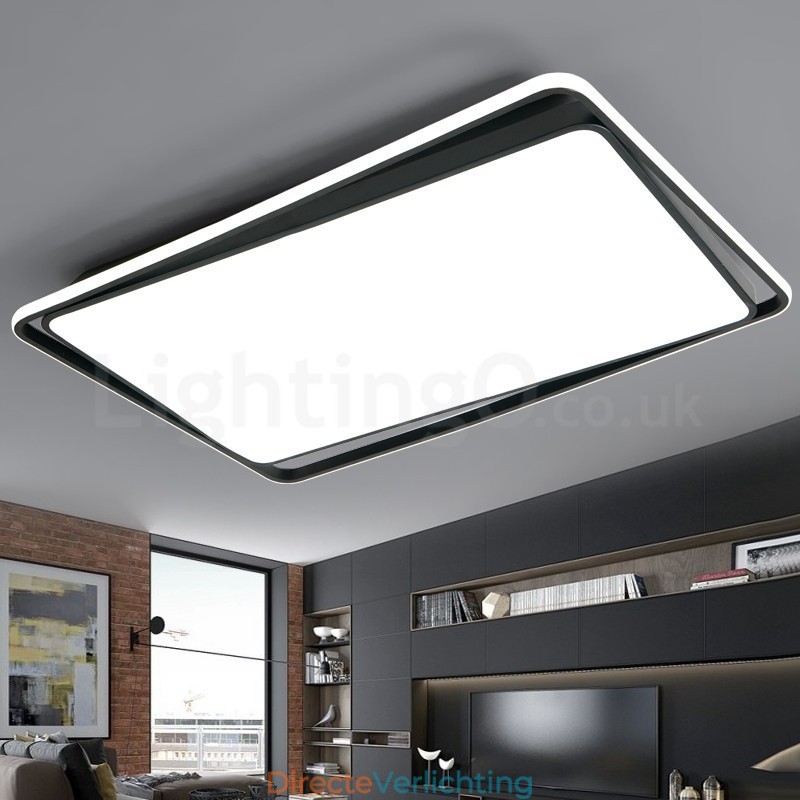 Moderne mode zwart-witte rechthoekige plafondlamp