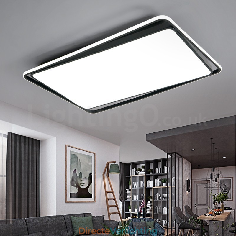 Moderne mode zwart-witte rechthoekige plafondlamp