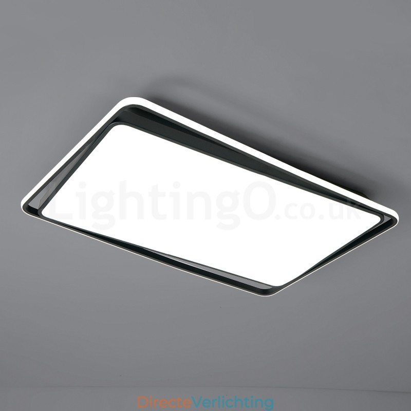 Moderne mode zwart-witte rechthoekige plafondlamp