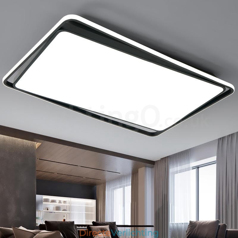 Moderne mode zwart-witte rechthoekige plafondlamp