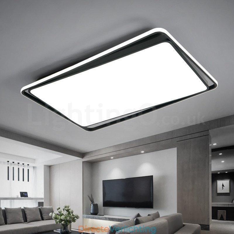 Moderne mode zwart-witte rechthoekige plafondlamp