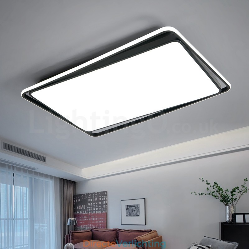 Moderne mode zwart-witte rechthoekige plafondlamp