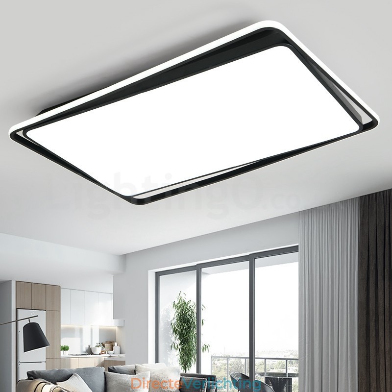 Moderne mode zwart-witte rechthoekige plafondlamp
