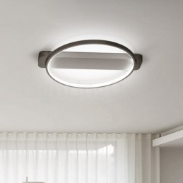 Nordic ronde plafondlamp met inbouwmontage