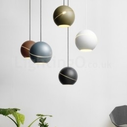 Moderne bolvormige hanglamp voor op het nachtkastje Hanglamp