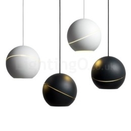 Moderne bolvormige hanglamp voor op het nachtkastje Hanglamp