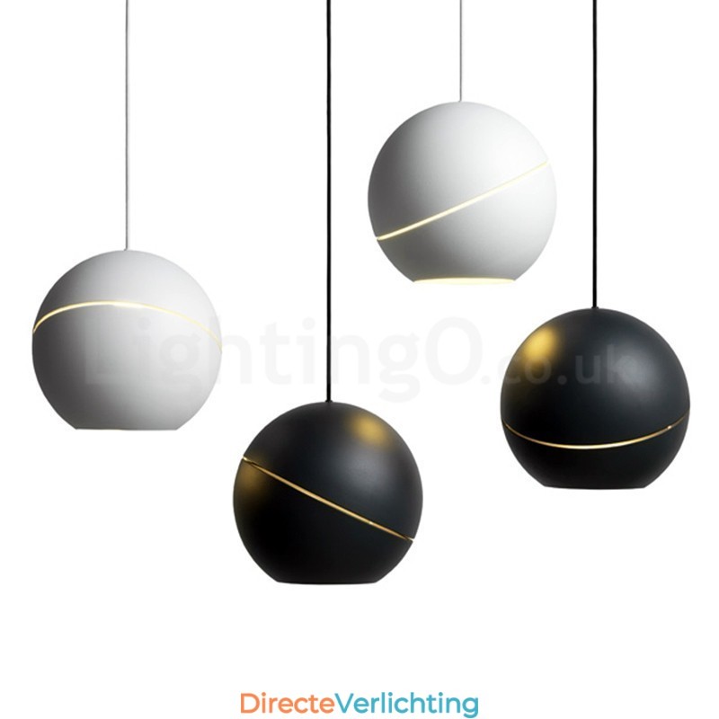 Moderne bolvormige hanglamp voor op het nachtkastje Hanglamp