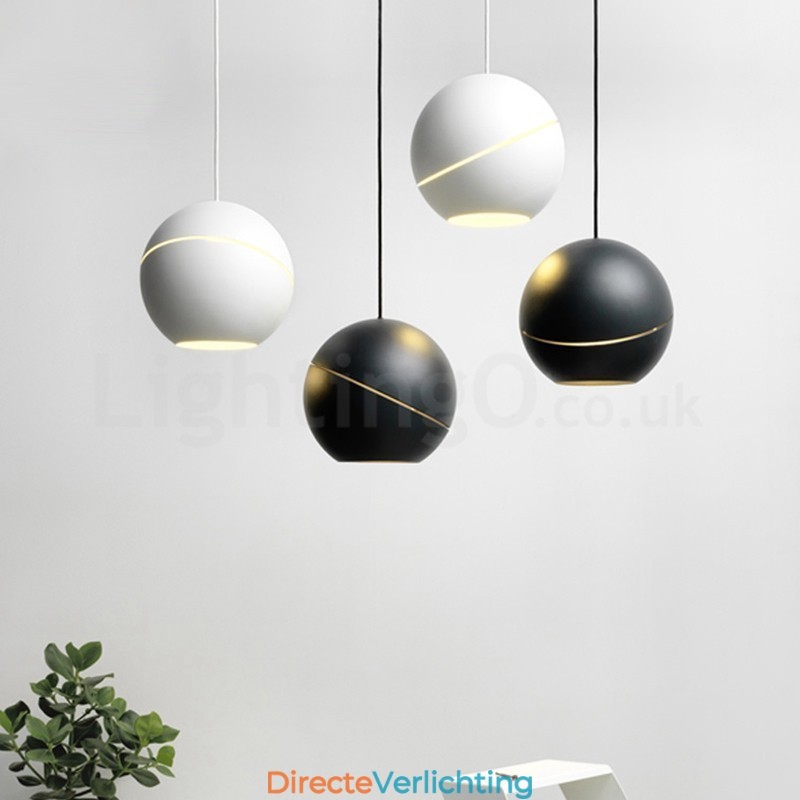 Moderne bolvormige hanglamp voor op het nachtkastje Hanglamp