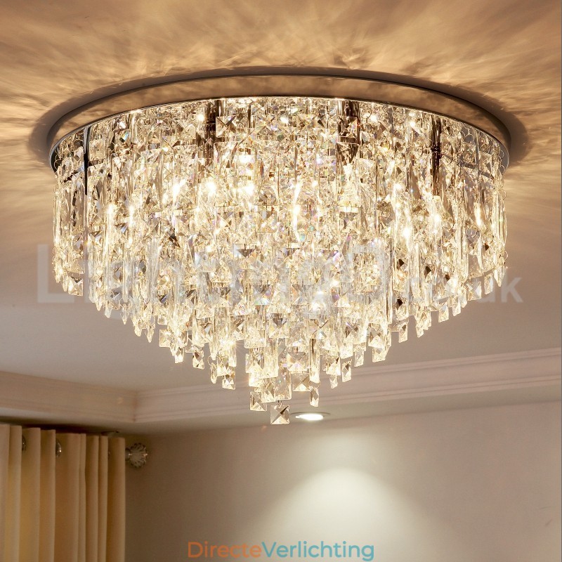 Moderne plafondlampen met kristallen