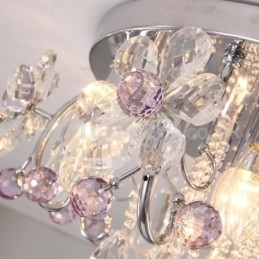 Luxe ronde plafondlampen met kristalbevestiging