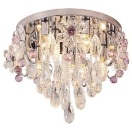 Luxe ronde plafondlampen met kristalbevestiging