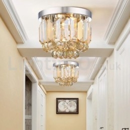 Moderne plafondlampen met kristalbevestiging