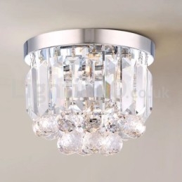 Moderne plafondlampen met kristalbevestiging
