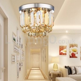 Moderne plafondlampen met kristalbevestiging