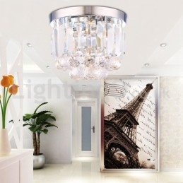 Moderne plafondlampen met kristalbevestiging