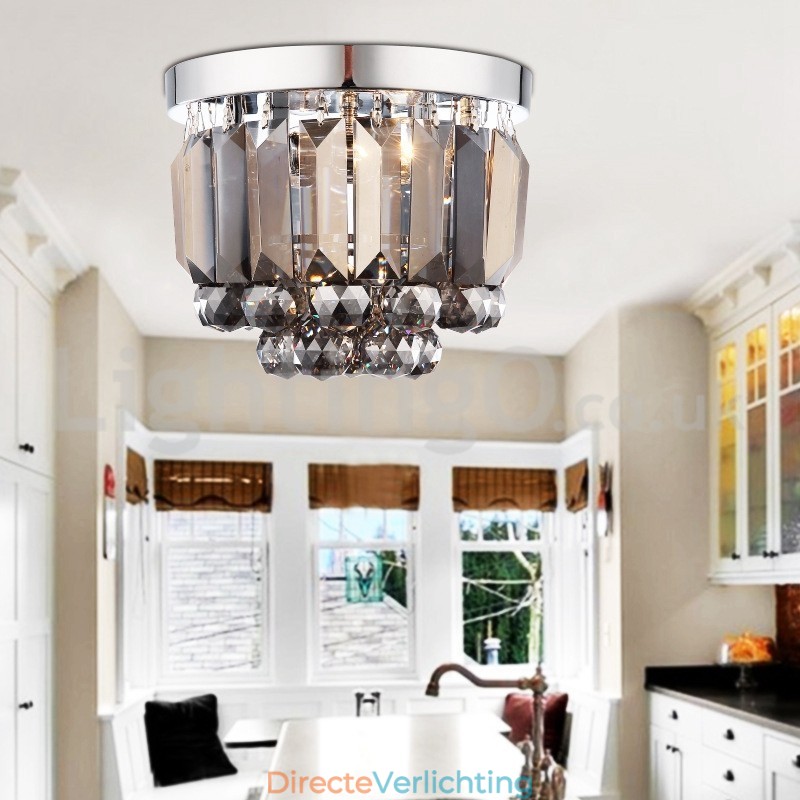 Moderne plafondlampen met kristalbevestiging