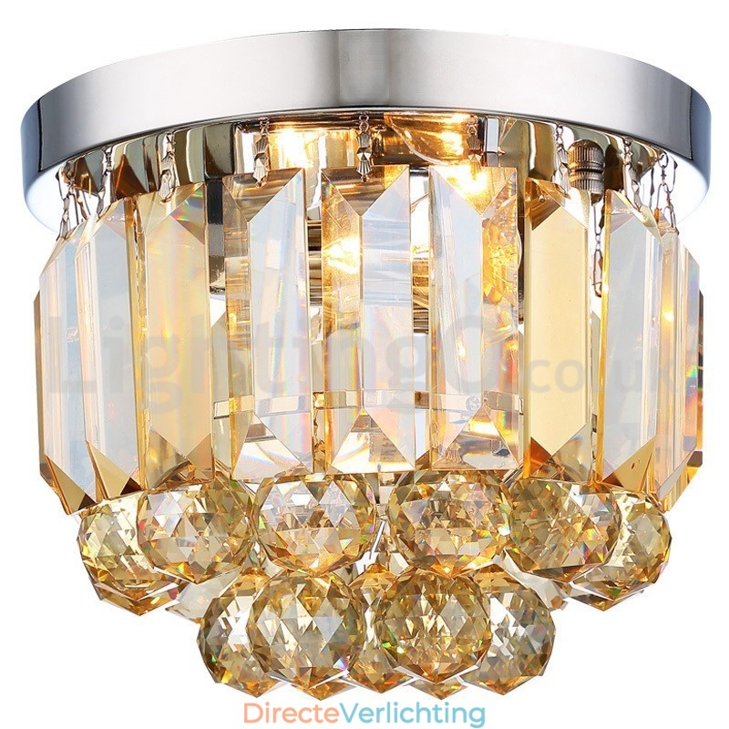 Moderne plafondlampen met kristalbevestiging