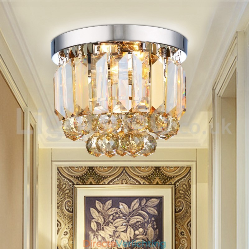 Moderne plafondlampen met kristalbevestiging