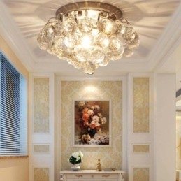 Moderne 30CM 55CM ronde plafondlampen met kristal