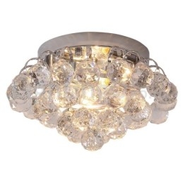 Moderne 30CM 55CM ronde plafondlampen met kristal