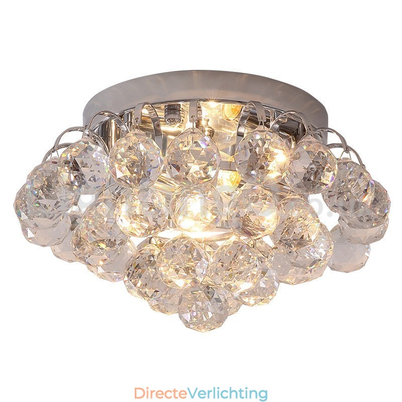 Moderne 30CM 55CM ronde plafondlampen met kristal