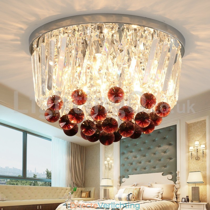 Moderne ronde plafondlampen met kristal