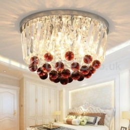 Moderne ronde plafondlampen met kristal