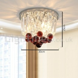Moderne ronde plafondlampen met kristal