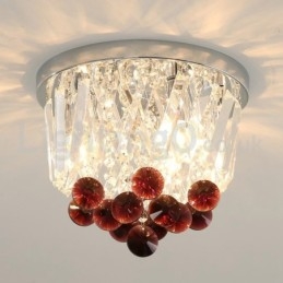 Moderne ronde plafondlampen met kristal