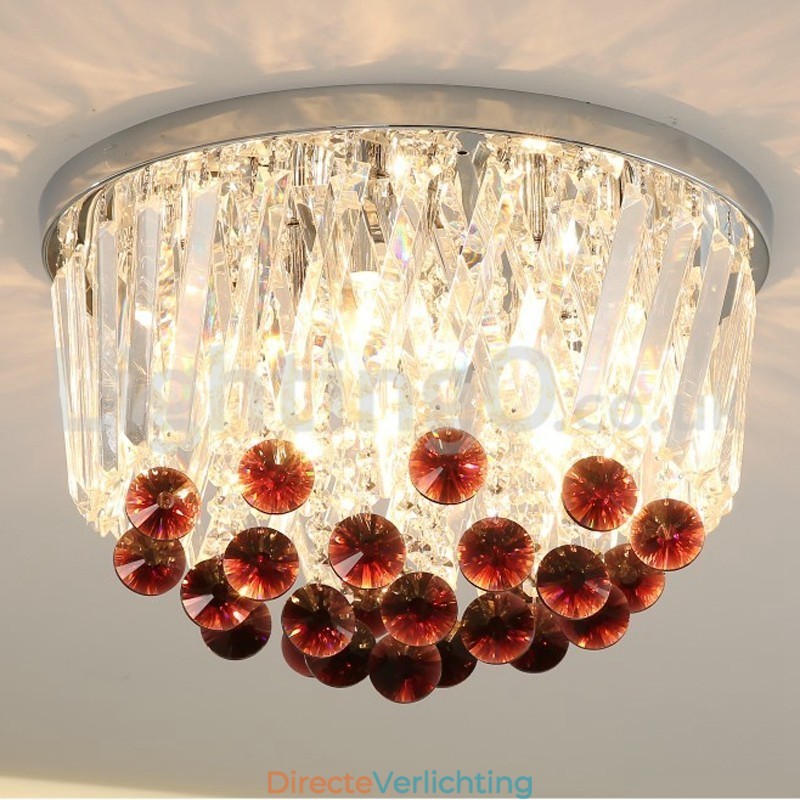 Moderne ronde plafondlampen met kristal