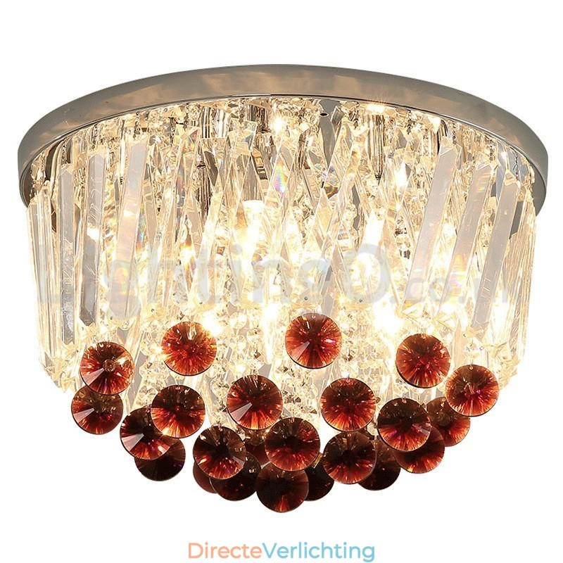 Moderne ronde plafondlampen met kristal