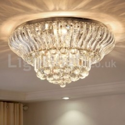 Hedendaagse moderne 38CM 57CM ronde plafondlampen met kristal