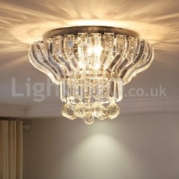 Hedendaagse moderne 38CM 57CM ronde plafondlampen met kristal