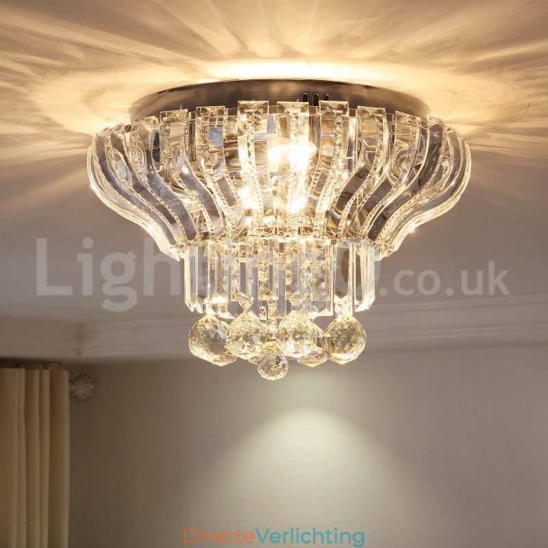Hedendaagse moderne 38CM 57CM ronde plafondlampen met kristal