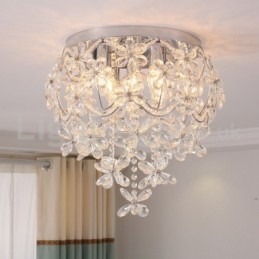 Moderne mode 48CM ronde plafondlampen met kristal
