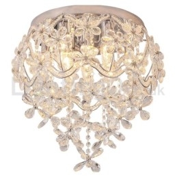 Moderne mode 48CM ronde plafondlampen met kristal