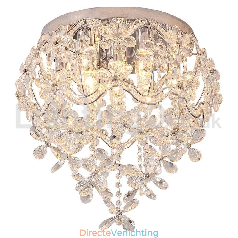Moderne mode 48CM ronde plafondlampen met kristal
