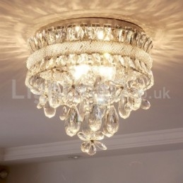 Goedkope moderne 40CM ronde plafondlampen met kristal