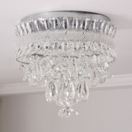 Goedkope moderne 40CM ronde plafondlampen met kristal