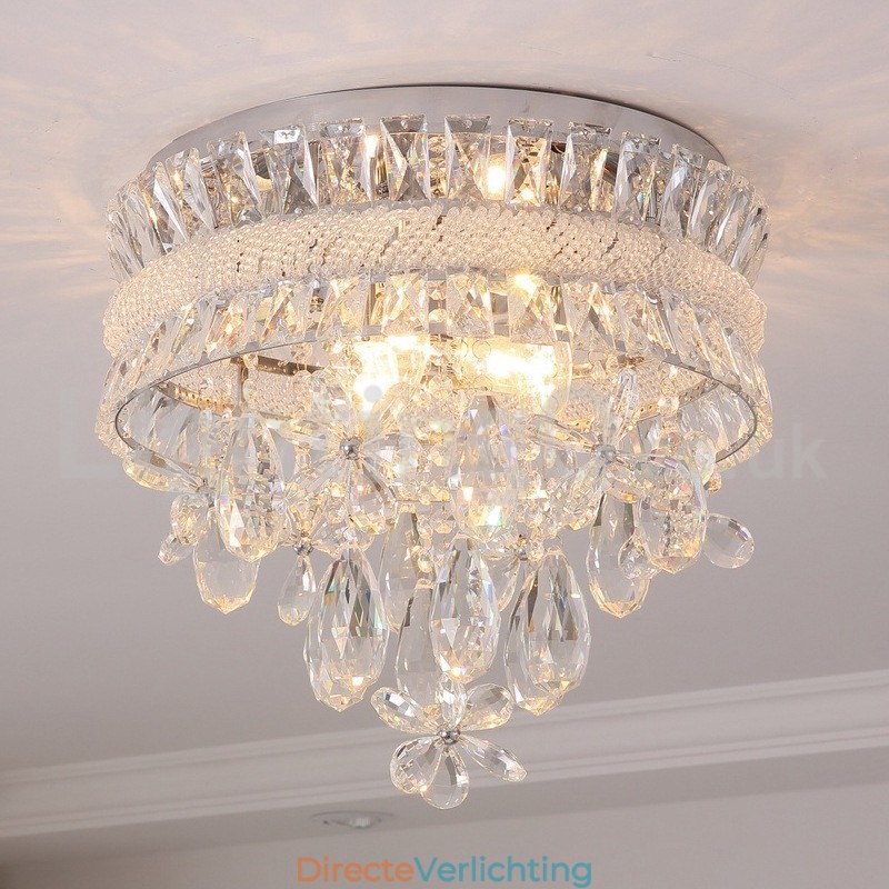 Goedkope moderne 40CM ronde plafondlampen met kristal