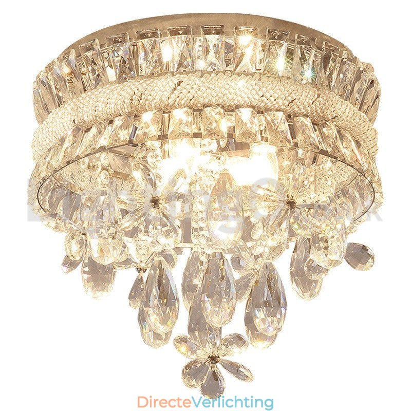 Goedkope moderne 40CM ronde plafondlampen met kristal