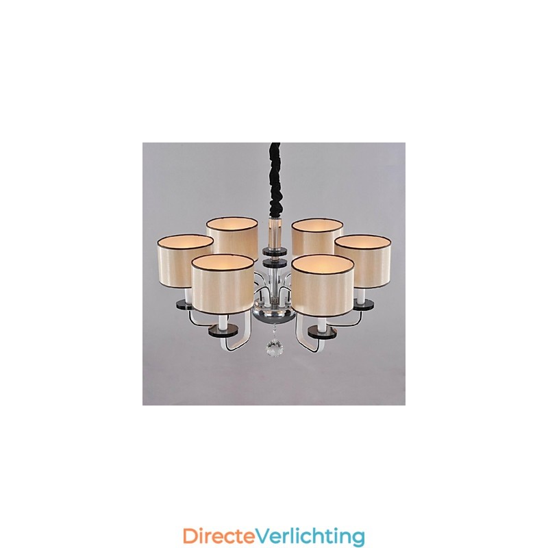 Moderne eigentijdse kristallen chromen metalen kroonluchter