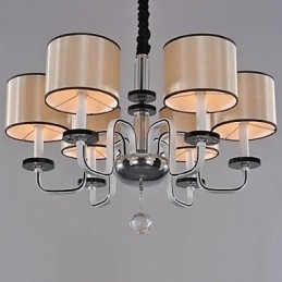 Moderne eigentijdse kristallen chromen metalen kroonluchter