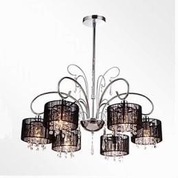 Moderne eigentijdse kristallen chromen metalen kroonluchter