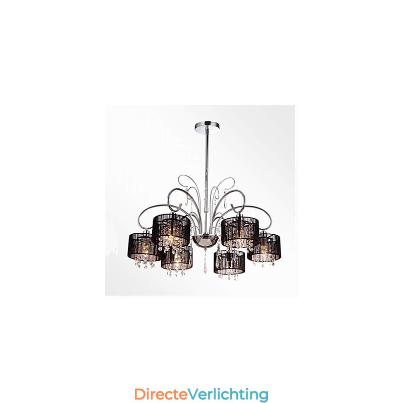 Moderne eigentijdse kristallen chromen metalen kroonluchter